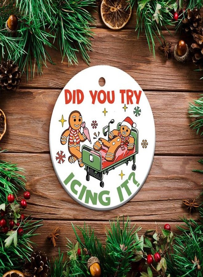 MEDROC Physical Therapist Christmas Ornament - 3" Printed 2 Sides, Nurses Appreciation Week Gifts Bulk for Women Men, Christmas Decor for ER Emergency Doctor PT Assistant OT Paramedic EMT - Image 2